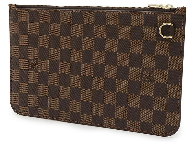 Pochete Neverfull MM Damier Louis Vuitton Marrom - vista 2