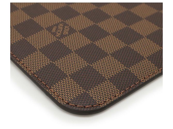 Pochete Neverfull MM Damier Louis Vuitton Marrom - vista 3