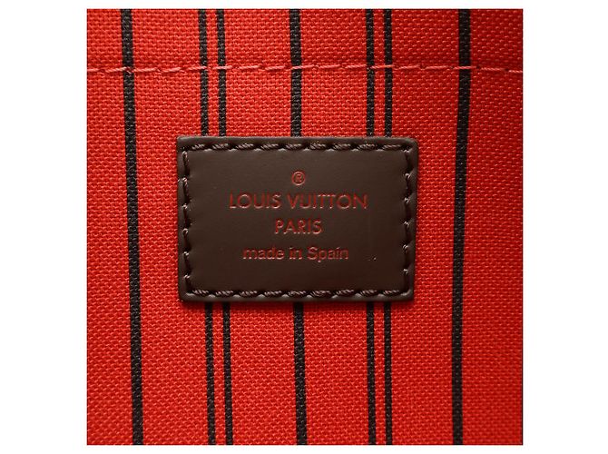Pochete Neverfull MM Damier Louis Vuitton Marrom - vista 6