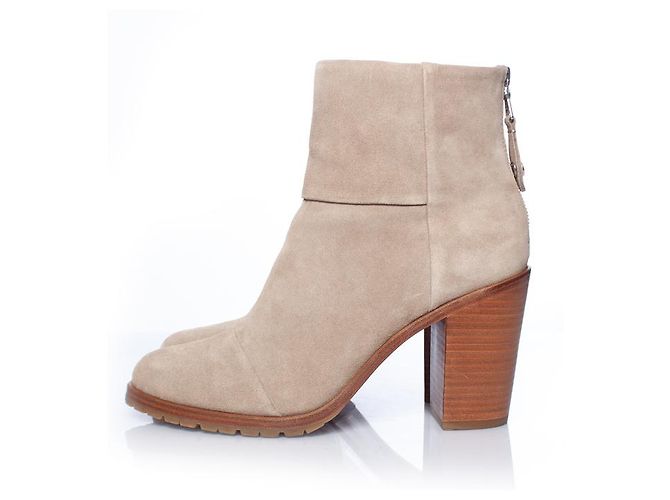 Botas Waxy Rag & Bone en ante beige Castaño - vista 2