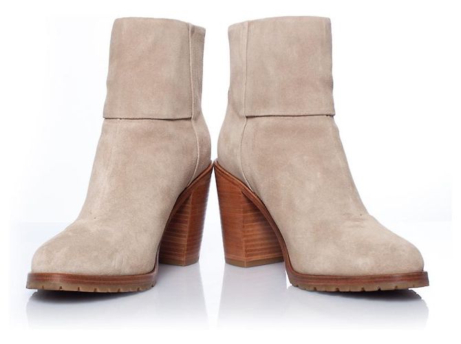 Botas Waxy Rag & Bone en ante beige Castaño - vista 6