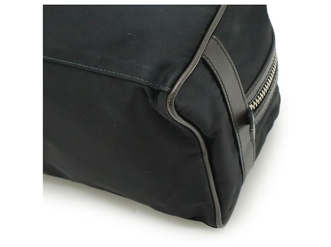 Pochette en Jacquard Nylon avec Logo Prada Noir - vue 3