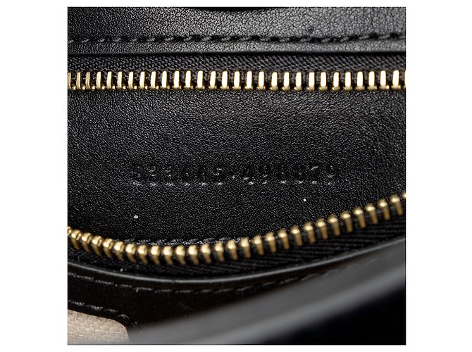 Borsa a secchiello piccola Gucci 73 in pelle Toile Gucci Nero - vista 6