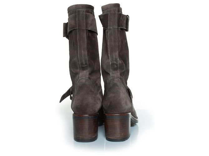 Botas de biker Free Lance en ante gris - vista 3