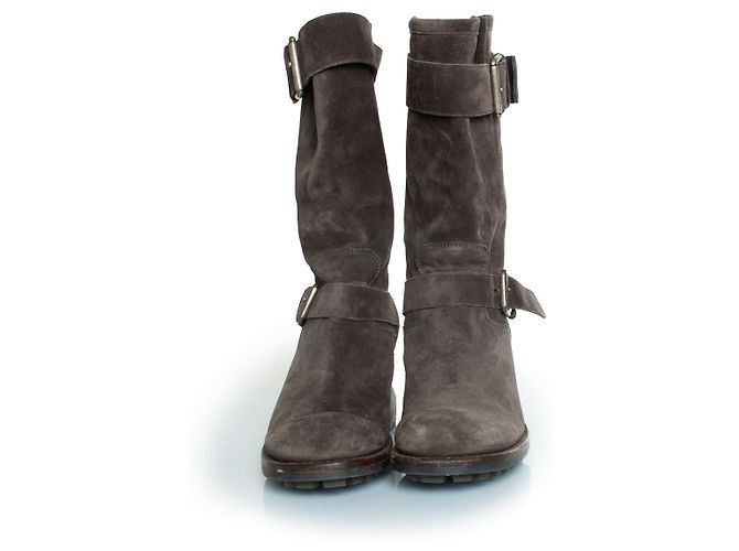 Botas de biker Free Lance en ante gris - vista 5