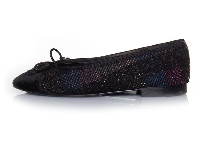 Ballerina in ponyskin e lurex Chanel Multicolore - vista 2