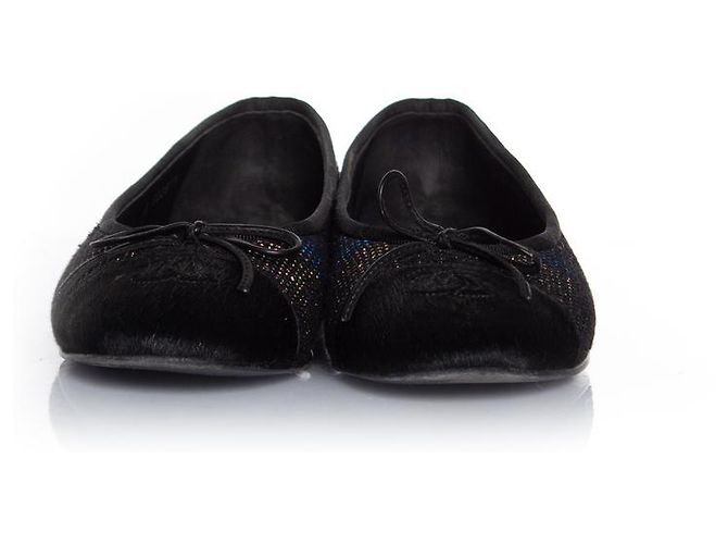 Ballerina in ponyskin e lurex Chanel Multicolore - vista 4