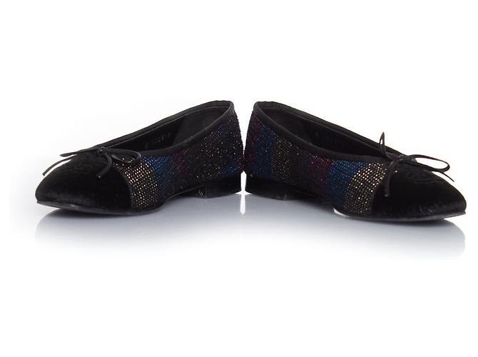 Ballerina in ponyskin e lurex Chanel Multicolore - vista 6