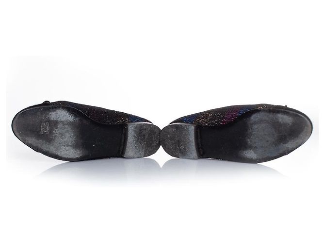 Ballerina in ponyskin e lurex Chanel Multicolore - vista 7
