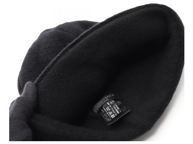 Timeless Cappello in lana e cashmere Chanel Nero - vista 6