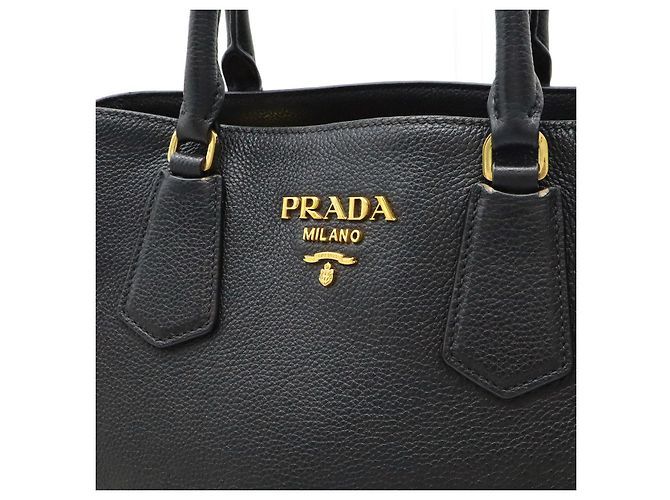 Borsa in pelle 2 in 1 Prada 1BA239 Nero - vista 8