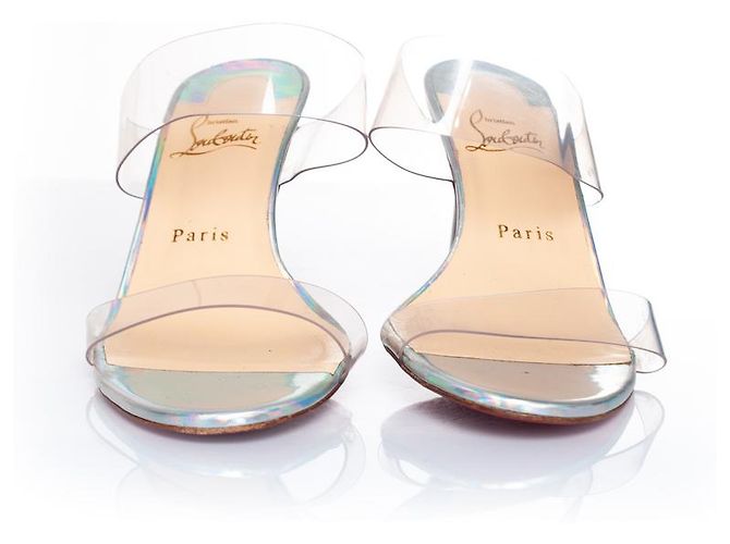 Sandali iridescenti Just Nothing di Christian Louboutin Metallico - vista 3