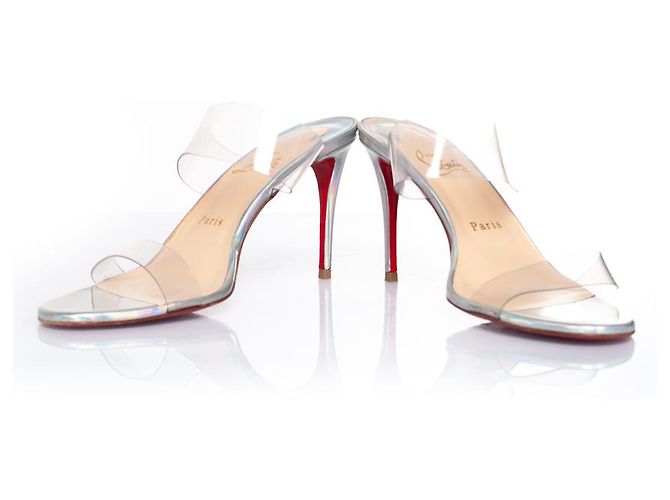 Sandali iridescenti Just Nothing di Christian Louboutin Metallico - vista 4