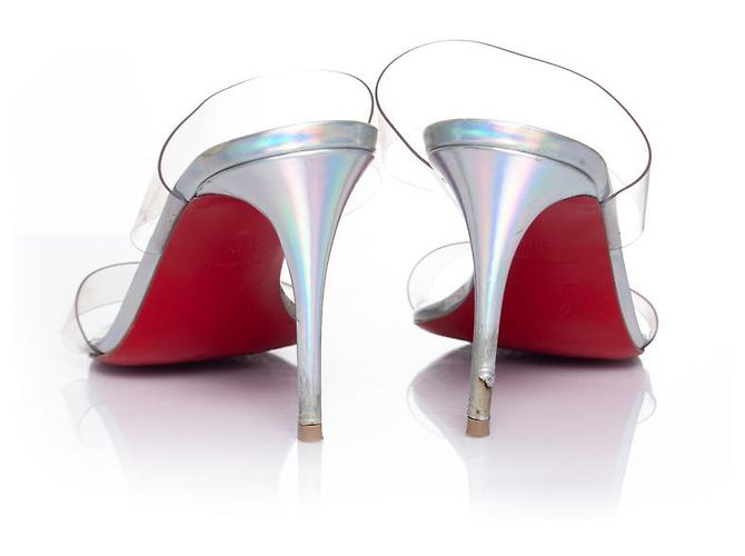 Sandali iridescenti Just Nothing di Christian Louboutin Metallico - vista 7