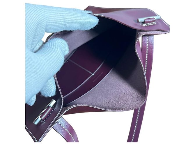 Borsa a spalla in pelle con tasca piatta Jil Sander - vista 4
