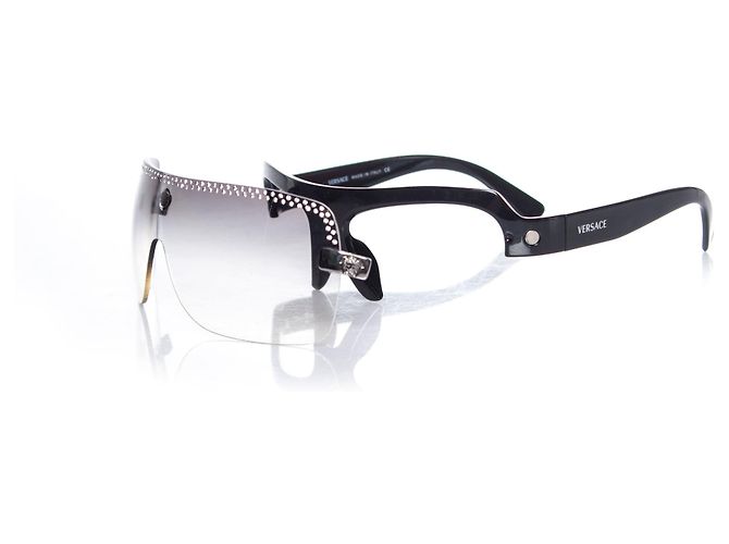 Occhiali da sole vintage Versace con gradiente Nero - vista 2