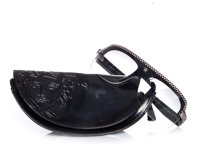 Occhiali da sole vintage Versace con gradiente Nero - vista 7