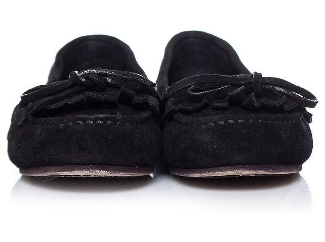 Mocassini con frange Saint Laurent. Nero - vista 3