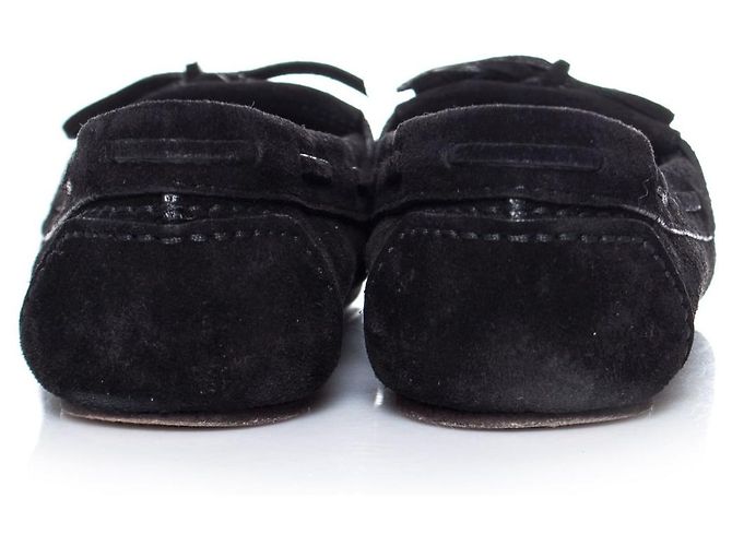 Mocassini con frange Saint Laurent. Nero - vista 5