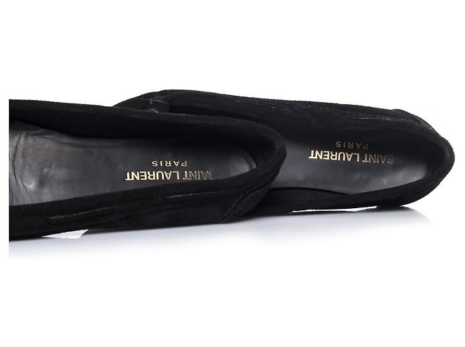 Mocassini con frange Saint Laurent. Nero - vista 7