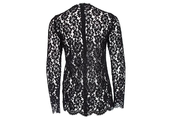 Top de encaje negro Sandro. - vista 2