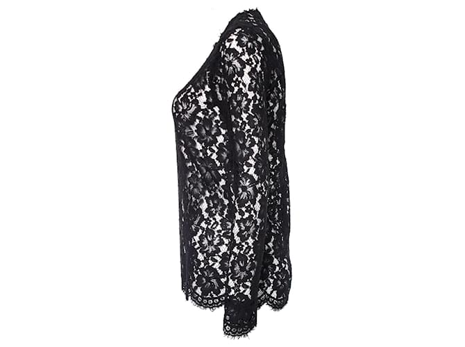 Top de encaje negro Sandro. - vista 4