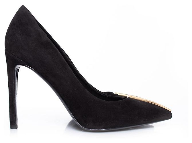 Décolleté in suede nero Stella Luna - vista 5