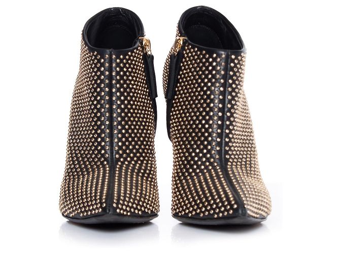 Botas ankle pretas com studs Giuseppe Zanotti. Preto - vista 3