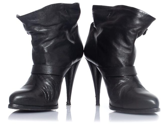 Botines de cuero de ternera negra Givenchy Negro - vista 3