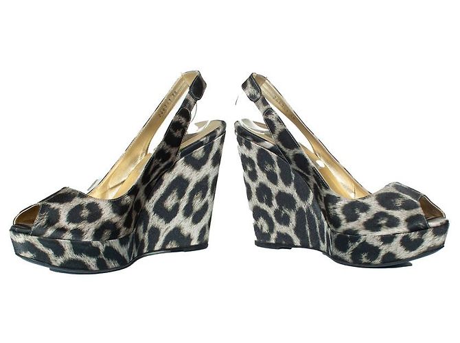 Stella Mc Cartney Wedge stampati leopardati Stella McCartney Grigio - vista 6