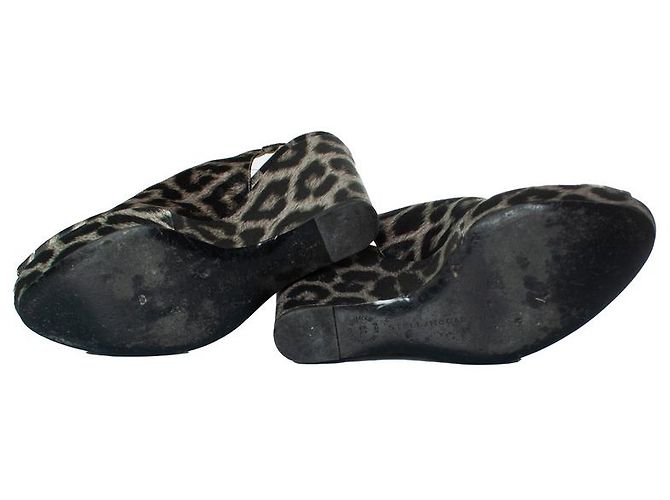 Stella Mc Cartney Wedge stampati leopardati Stella McCartney Grigio - vista 7