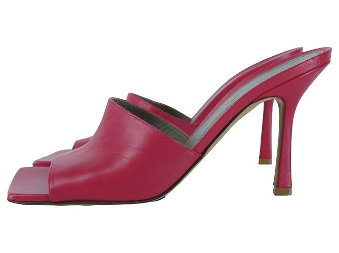 Mule con tacco rosa elasticizzato Bottega Veneta - vista 5
