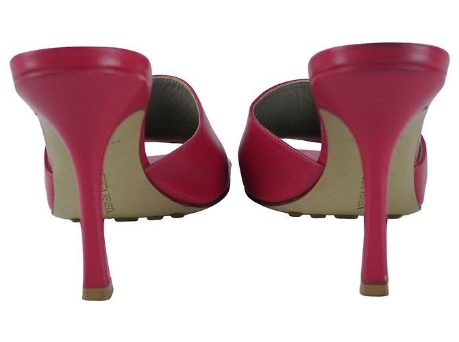 Mule con tacco rosa elasticizzato Bottega Veneta - vista 6