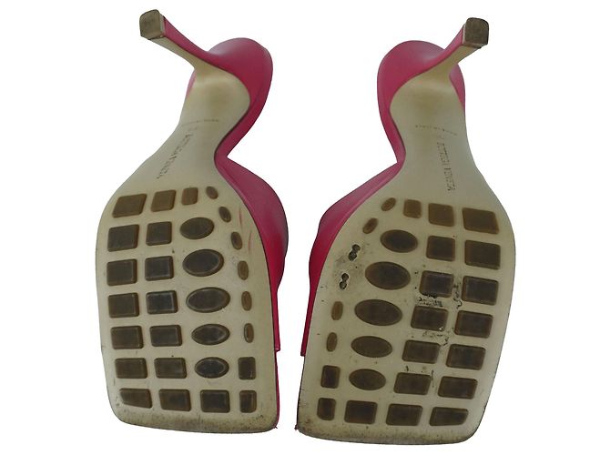 Mule con tacco rosa elasticizzato Bottega Veneta - vista 7