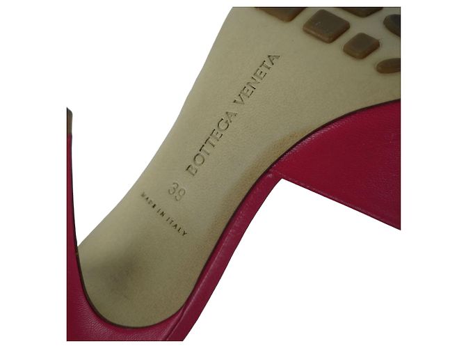 Mule con tacco rosa elasticizzato Bottega Veneta - vista 9