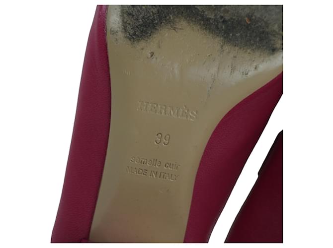 Mules Rivoli Rosa Hermès - vista 10