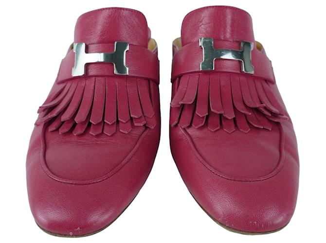 Mules Rivoli Rosa Hermès - vista 2