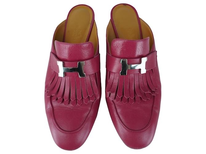 Mules Rivoli Rosa Hermès - vista 3
