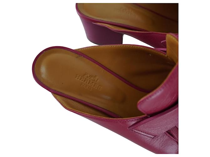 Mules Rivoli Rosa Hermès - vista 6