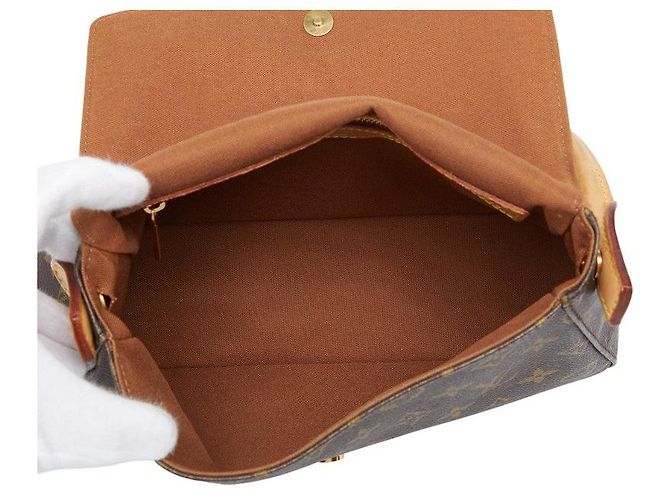 Borsa a Spalla Mini Looping Monogram Louis Vuitton Metallico Bronzo - vista 10