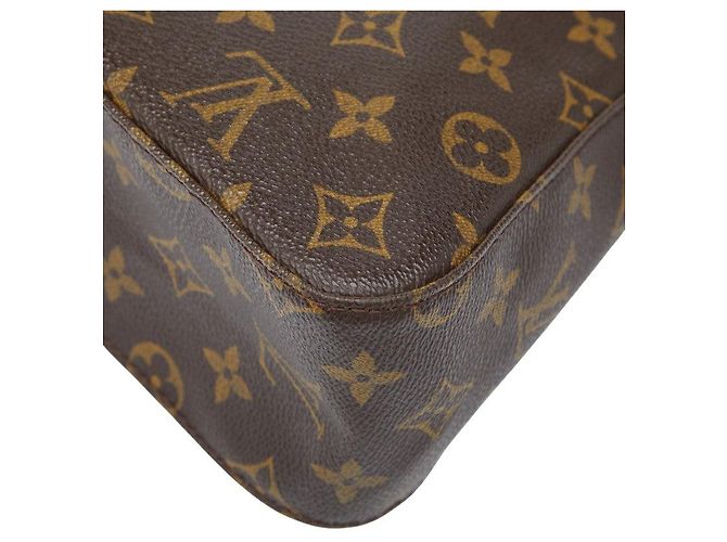 Borsa a Spalla Mini Looping Monogram Louis Vuitton Metallico Bronzo - vista 6