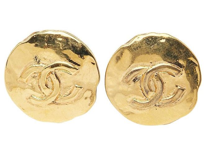 Timeless Orecchini rotondi Coco Mark di Chanel D'oro Metallico - vista 2