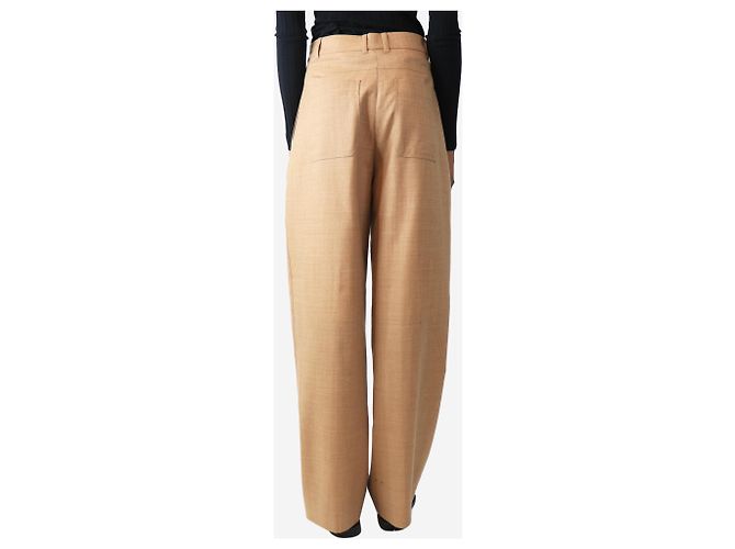 Autre Marque Pantalones con pliegues biscuit - talla UK 6 Castaño - vista 3