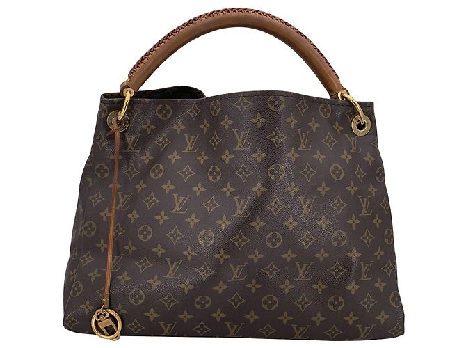 Bolso de Tela Artsy Louis Vuitton Castaño - vista 3