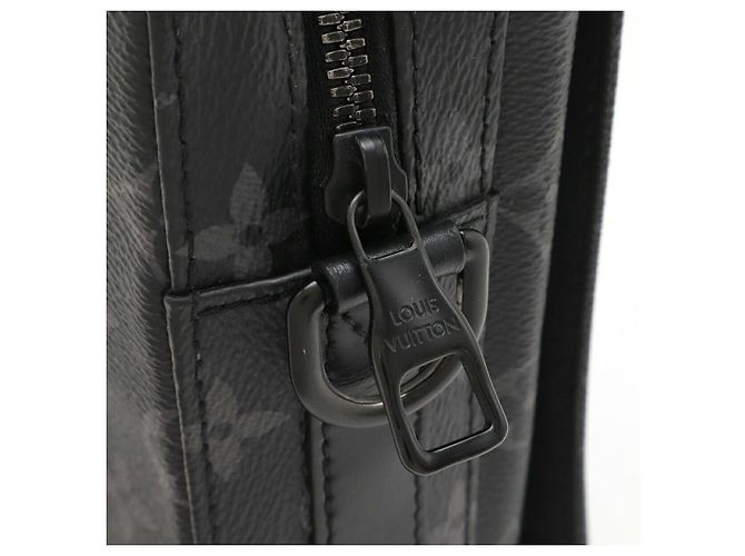 Louis Vuitton Monogram Eclipse Steamer Messenger Bag Black - view 5