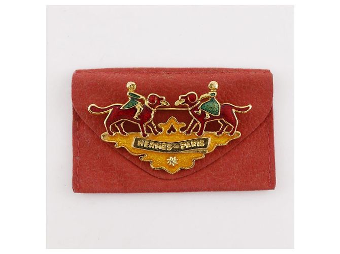 Spilla Hermès Cloisonné Ragazza e Cane Verde - Ansicht 9