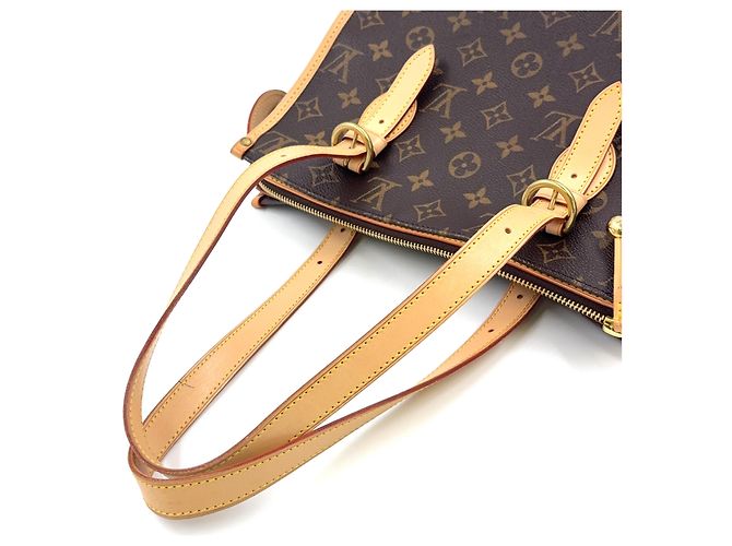 Borsa tote Monogram Louis Vuitton in pelle marrone PVC - vista 5