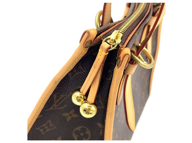 Borsa tote Monogram Louis Vuitton in pelle marrone PVC - vista 7