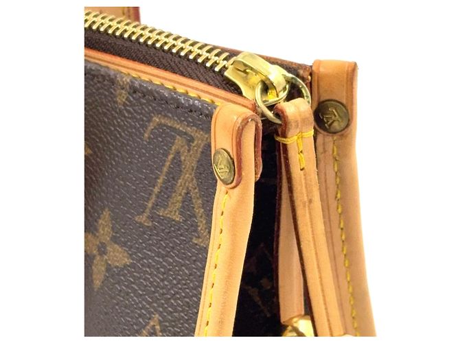 Borsa tote Monogram Louis Vuitton in pelle marrone PVC - vista 9