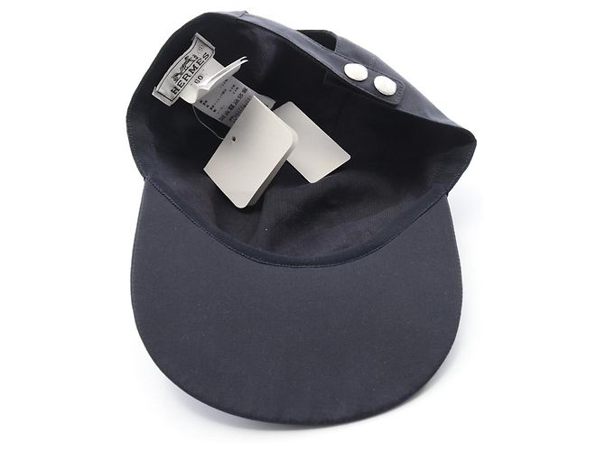 Hermès Cappello in tela Hermes Irving 2211 Blu - vista 3